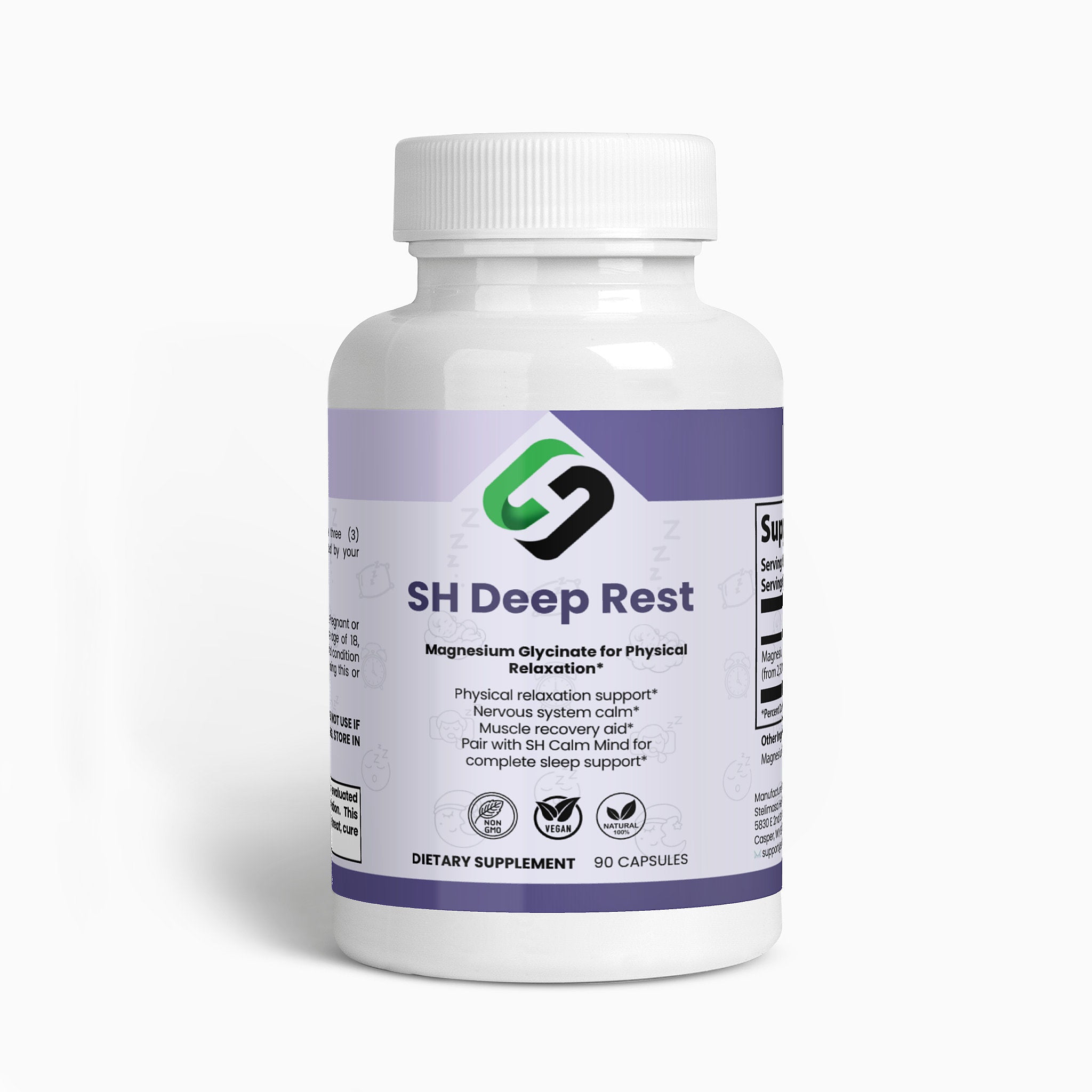 SH Deep Rest 2-Pack | Magnesium Glycinate for Sleep & Relaxation – Stelimasa Health